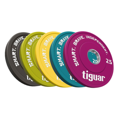 Olimpiniai svarmenys Tiguar Rubber Fractional Plates 0,5–2,5 kg