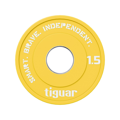 Olimpiniai svarmenys Tiguar Rubber Fractional Plates 0,5–2,5 kg (Svoris: 1.5 kg)