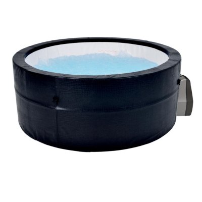 Avenli Spa Osaka Hard-wall Black Leather Jacuzzi, 4-6-seater