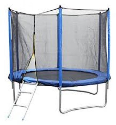 Trampoline 244 cm with safety net and ladder 8ft (2.44 m)