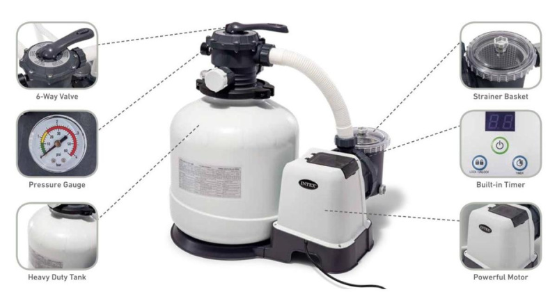 Sand Filter Pump Intex, 56.5х59х39 cm (26646)