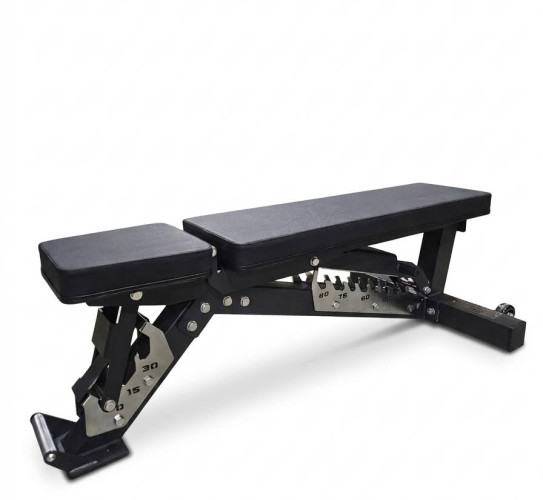 Tunturi Platinum Smith“ staklės + Komercinis suoliukas + 100 kg Bumper svoriai