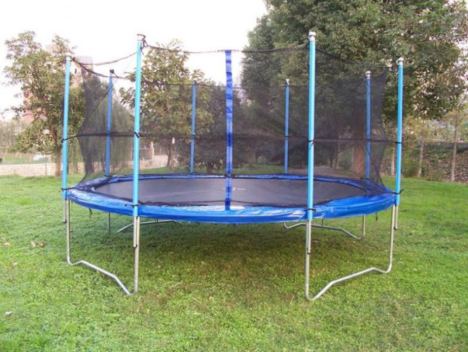 Trampoline 427 cm with safety net and ladder 14ft (4.27 m)