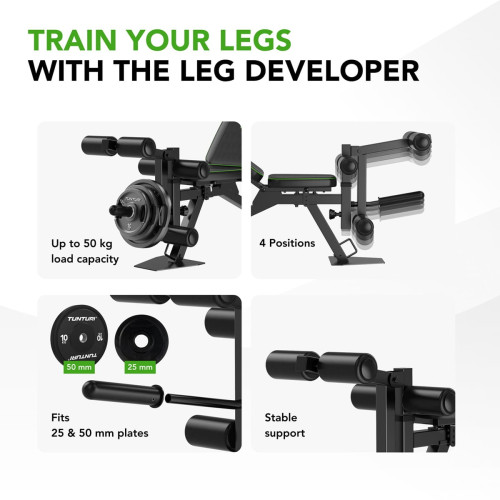 Home GYM set: Stovas SS60 + suoliukas TUNTURI UB60 + Oliminis grifas + 100 kg bumperiai