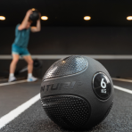 Pasunkintų kamuolių rinkinys 6–16 kg su laikymo stovu Tunturi Platinum Slam Ball