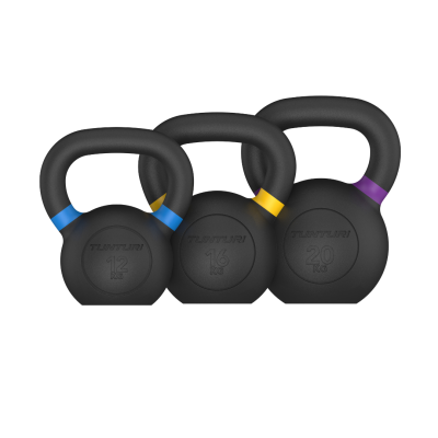Svarsčių (girų) rinkinys Tunturi Platinum Cast Iron Kettlebell, 12-20 kg, set