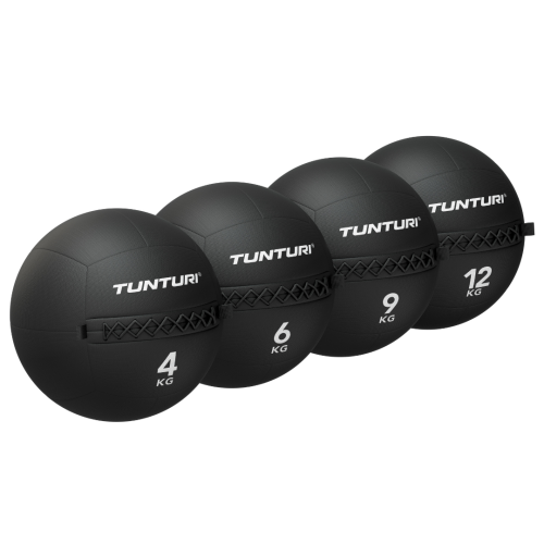 Pasunkintų kamuolių rinkinys Tunturi Platinum Wall Ball, 4-12 kg, set