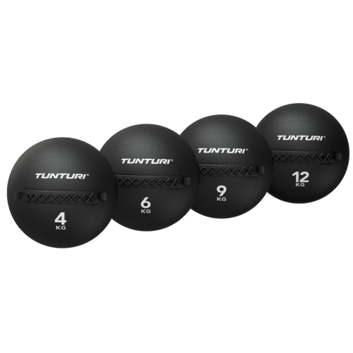 Pasunkintų kamuolių rinkinys Tunturi Platinum Wall Ball, 4-12 kg, set