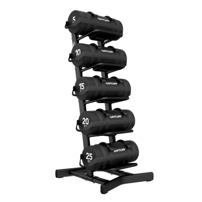 Jėgos maišų rinkinys su stovu Tunturi Platinum Strength Bag, 5-25 kg set + Multi Storage Rack