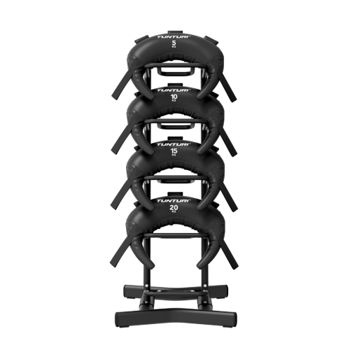 Pasunkintų maišų rinkinys Tunturi Platinum Bulgarian Bag, 5-20 kg set + Multi Storage Rack