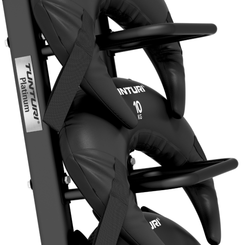 Pasunkintų maišų rinkinys Tunturi Platinum Bulgarian Bag, 5-20 kg set + Multi Storage Rack