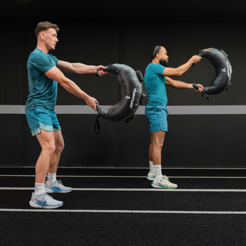Pasunkintų maišų rinkinys Tunturi Platinum Bulgarian Bag, 5-20 kg set + Multi Storage Rack