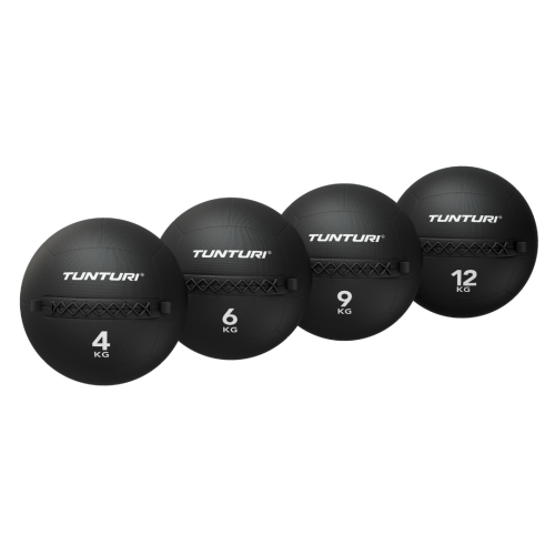 Pasunkintas kamuolys Tunturi Platinum Wall Ball, 4–12 kg