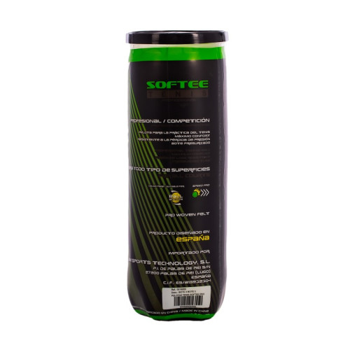 SOFTEE PRO Teniso Kamuoliukai – 3 vnt.