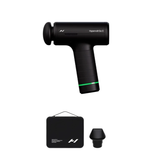 Hyperice Hypervolt Go 3 masažinis pistoletas, juodas