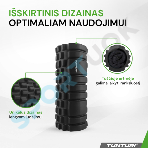 Masažinis Volas Tunturi Yoga Grid Foam Roller, 33 cm