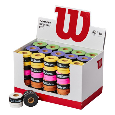 Wilson Ultra Wrap Overgrip Box 60 vnt. Rakečių Rankenų Apvijos (Įvairių Spalvų)