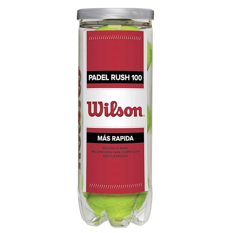 Wilson Rush 100 Padel Balls 3 vnt. – Padelio Kamuoliukai