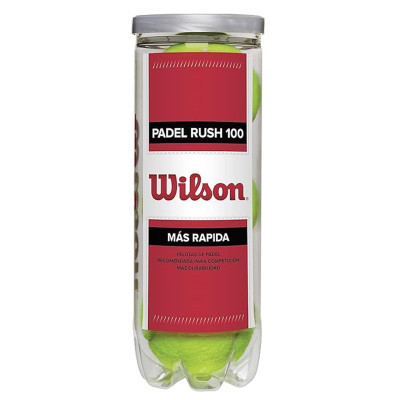 Wilson Rush 100 Padel Balls 3 vnt. – Padelio Kamuoliukai