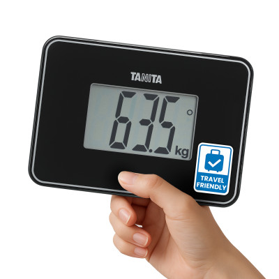 Mažiausios pasaulyje elektroninės svarstyklės TANITA HD-386, juodos