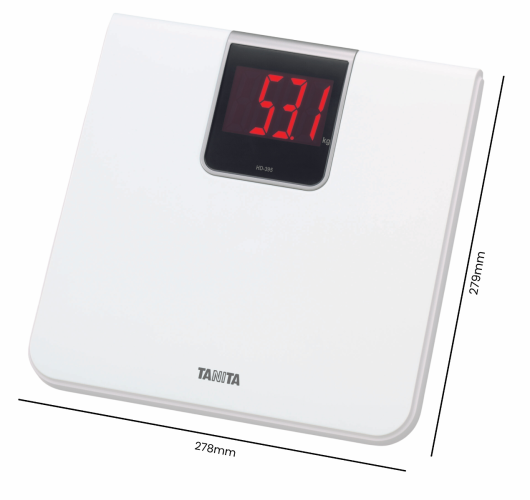 Kūno svorio svarstyklės TANITA HD-395 Bathroom Scale, baltos sp.