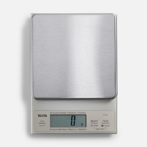Skaitmeninės virtuvinės / maisto svarstyklės TANITA KD-321 Kitchen Scale Fluid Conversion, sidabrinės sp.