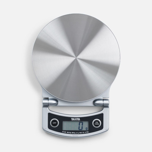 Sulankstomos virtuvinės / maisto svarstyklės TANITA KD-400 Minimalist And Stylish Kitchen Scale, sidabrinės sp.