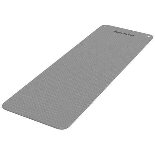 Profesionalus treniruočių kilimėlis „Tunturi Platinum Fitness Mat EVA“, 180 cm, juodos / pilkos spalvos