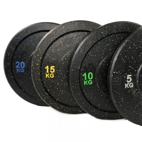 Bumper svarmenų ir štangos komplektas STRONGMAN Premium 120kg