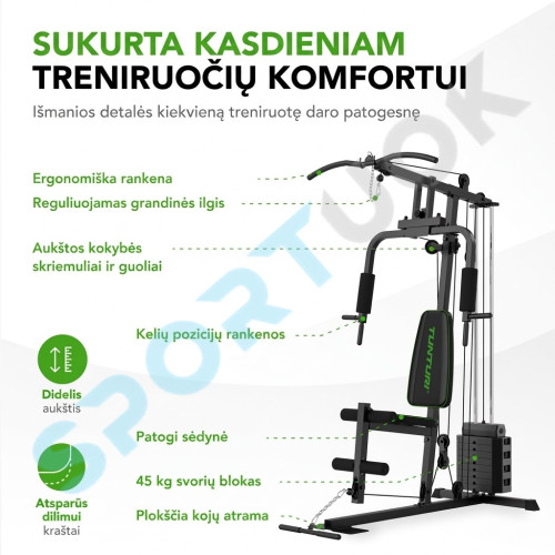 Jėgos staklės TUNTURI HG10