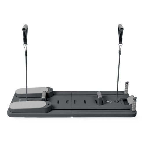 Pilates treniruoklis / reformeris GYMSTICK Pilates V Reformer Board (juodas, violetinis, rožinis)