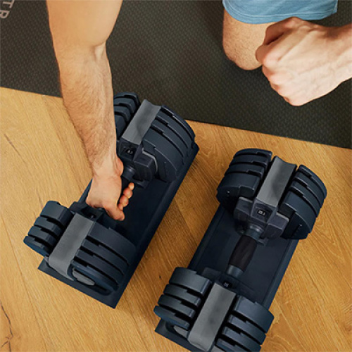 Centr Smart Stack 50 reguliuojamų hantelių pora, 2 × 22,5 kg